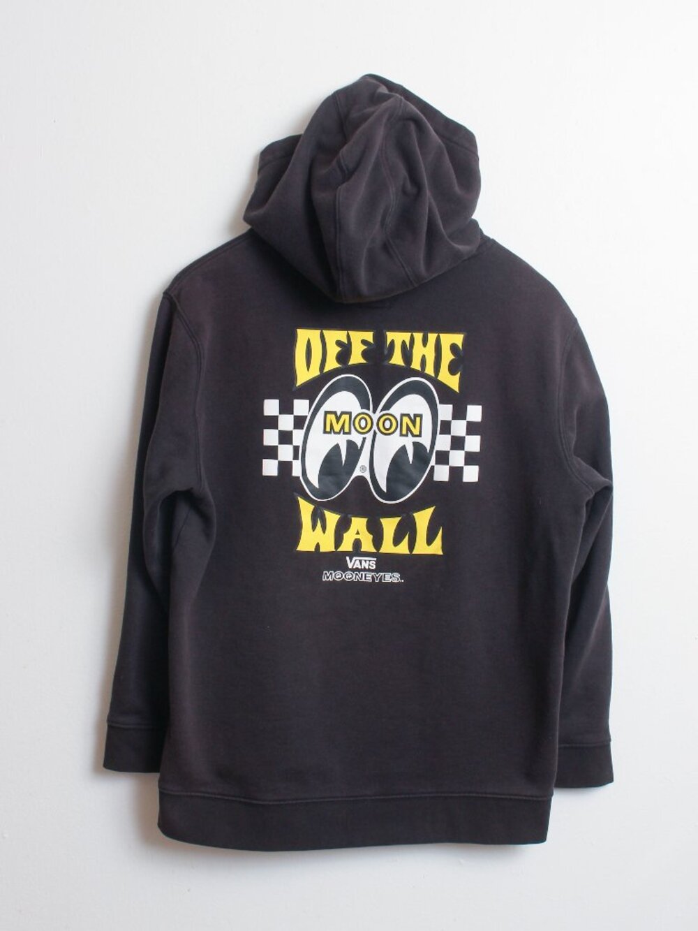 Vans x Mooneyes Hoodie Mens XL Black Skater Hot Rod Graphic Pullover